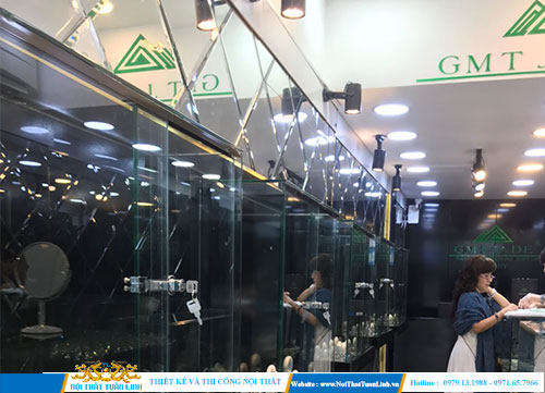 Thiết kế thi công showroom trang sức GMT JAD Quận 1 TPHCM
