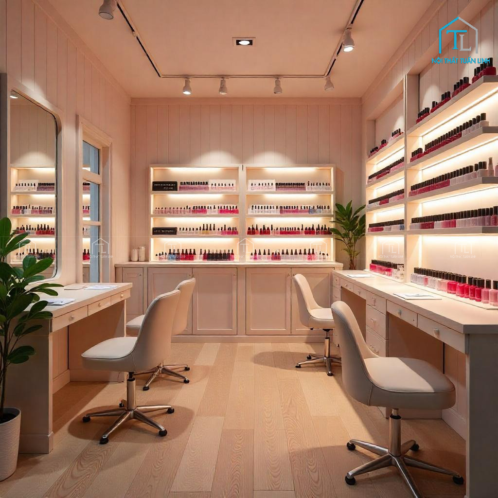 Cẩm nang thiết kế tiệm nail sang trọng – Bí quyết tạo không gian thu hút khách hàng