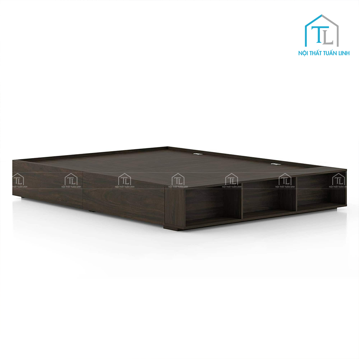 Giường ngủ gỗ công nghiệp có khoang chứa đồ phong cách hiện đại