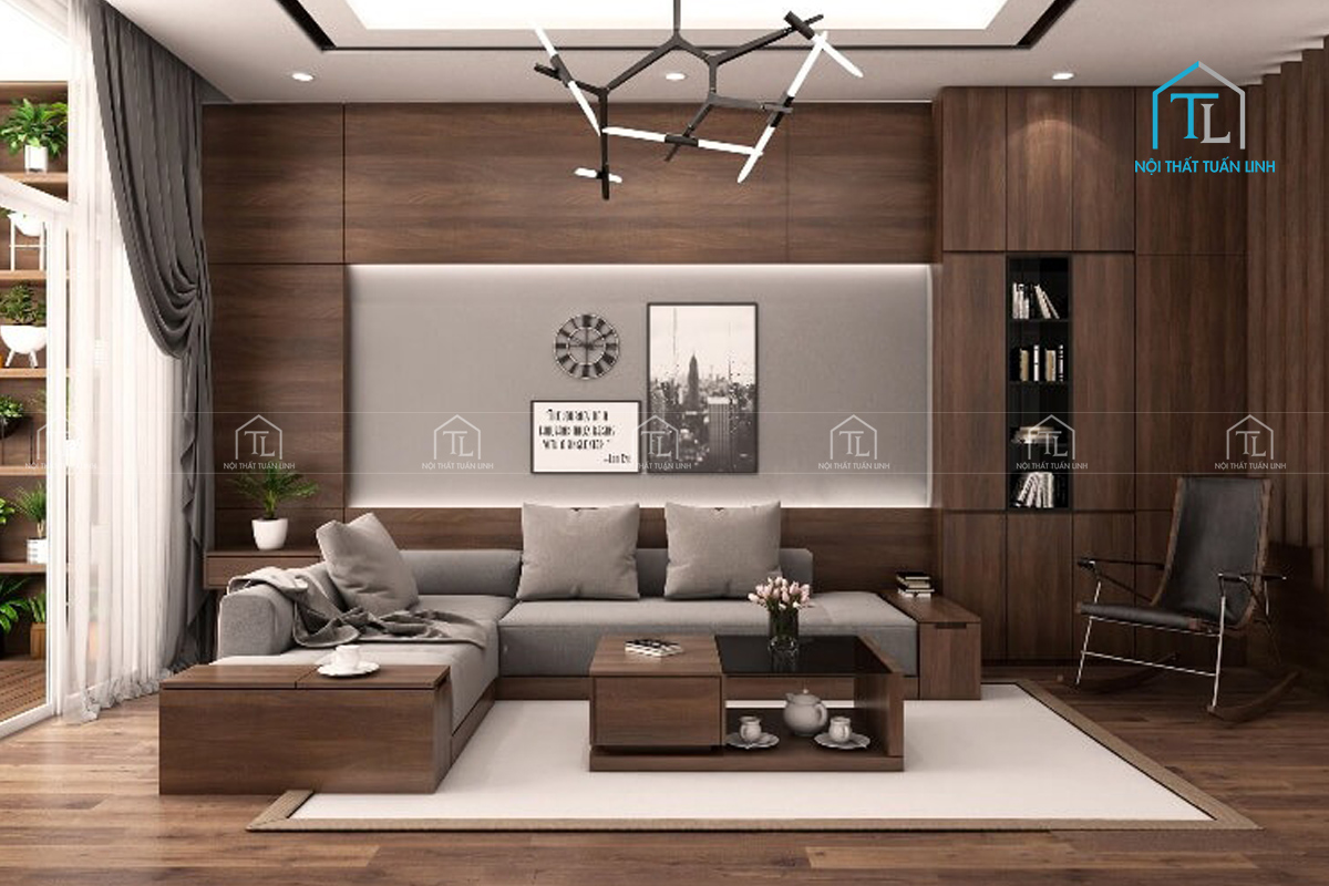Thiết kế nội thất phòng khách style minimalist