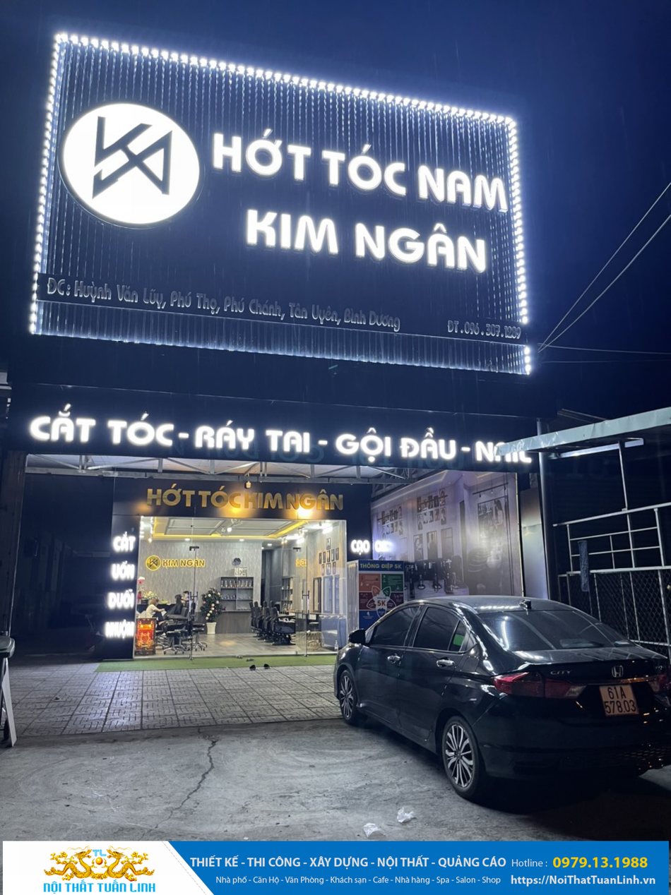 Thiết kế thi công salon tóc Kim Ngân