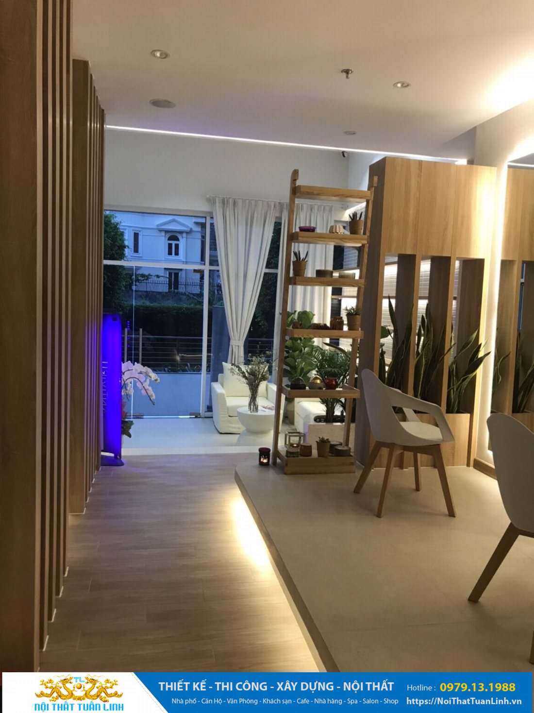Thiết kế và thi công nội thất spa