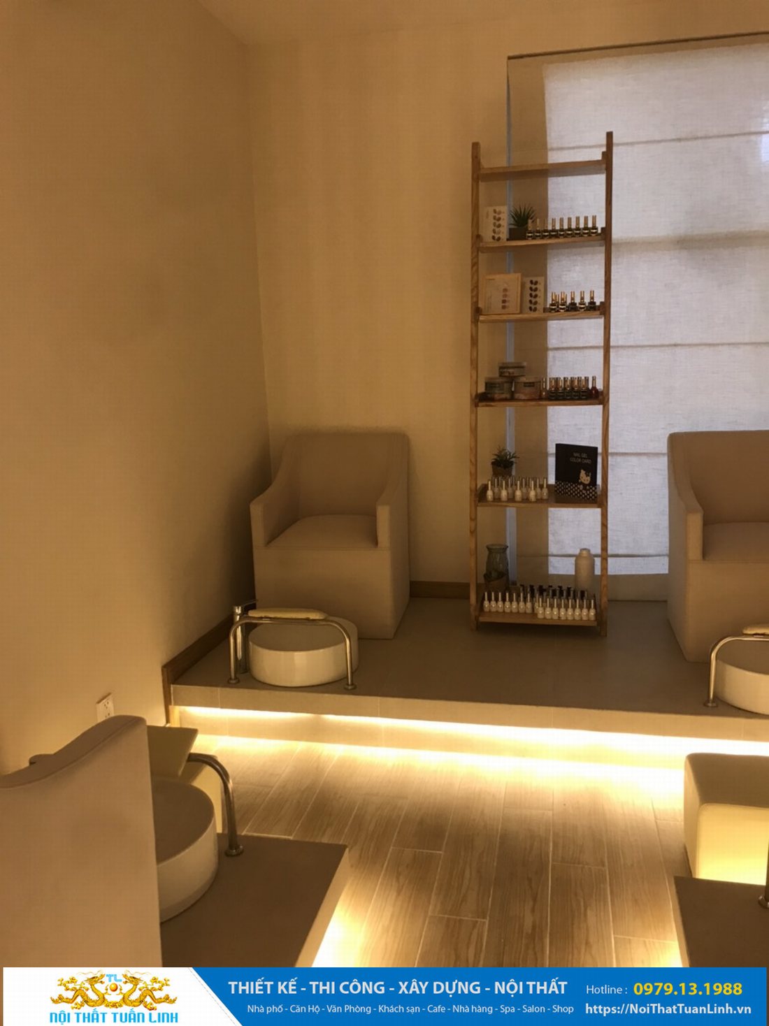 Thiết kế và thi công nội thất spa