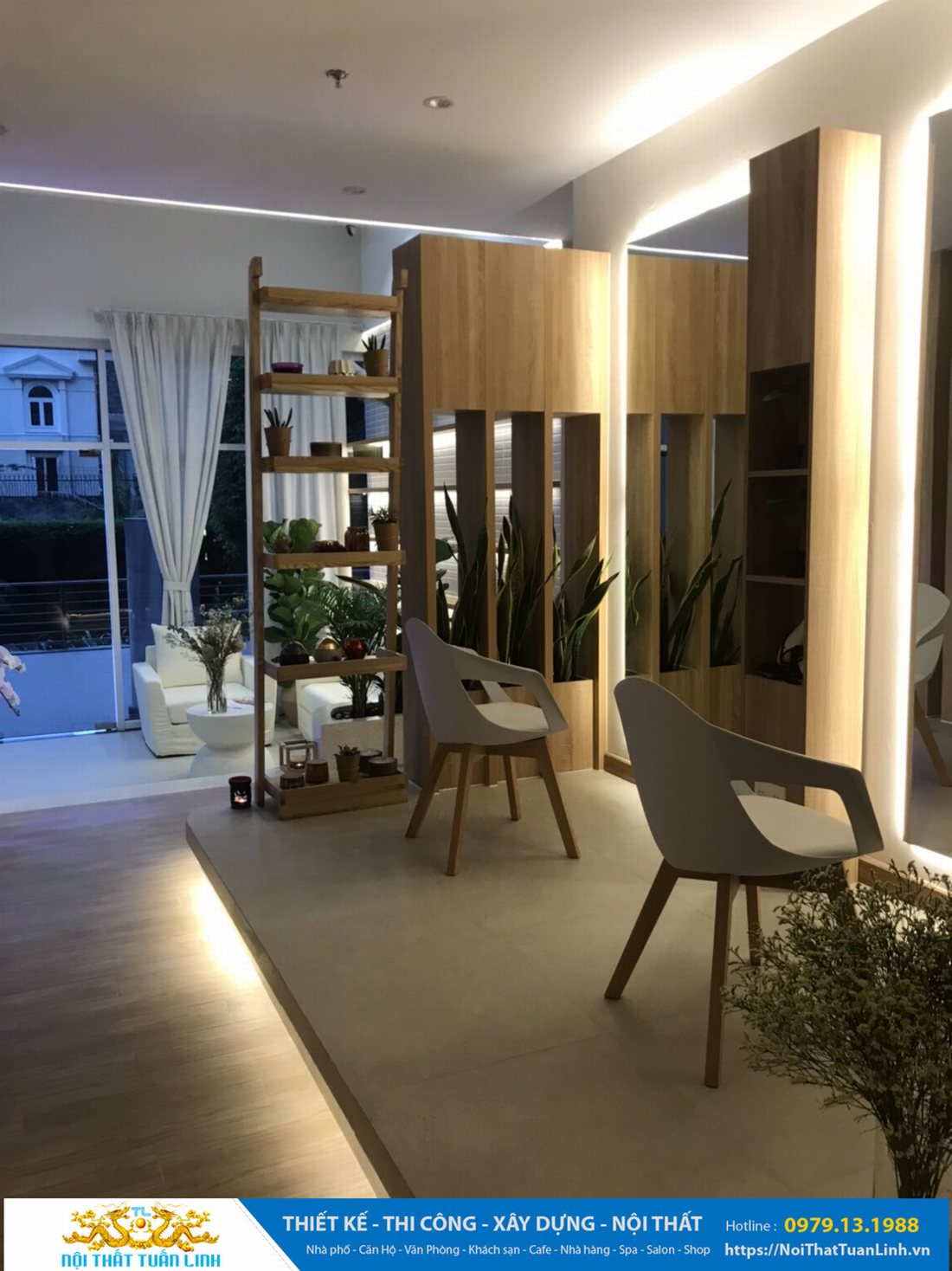 Thiết kế và thi công nội thất spa