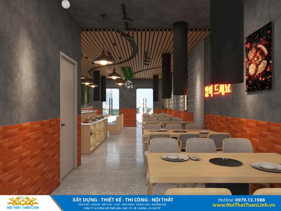 Thiết kế nội thất nhà hàng