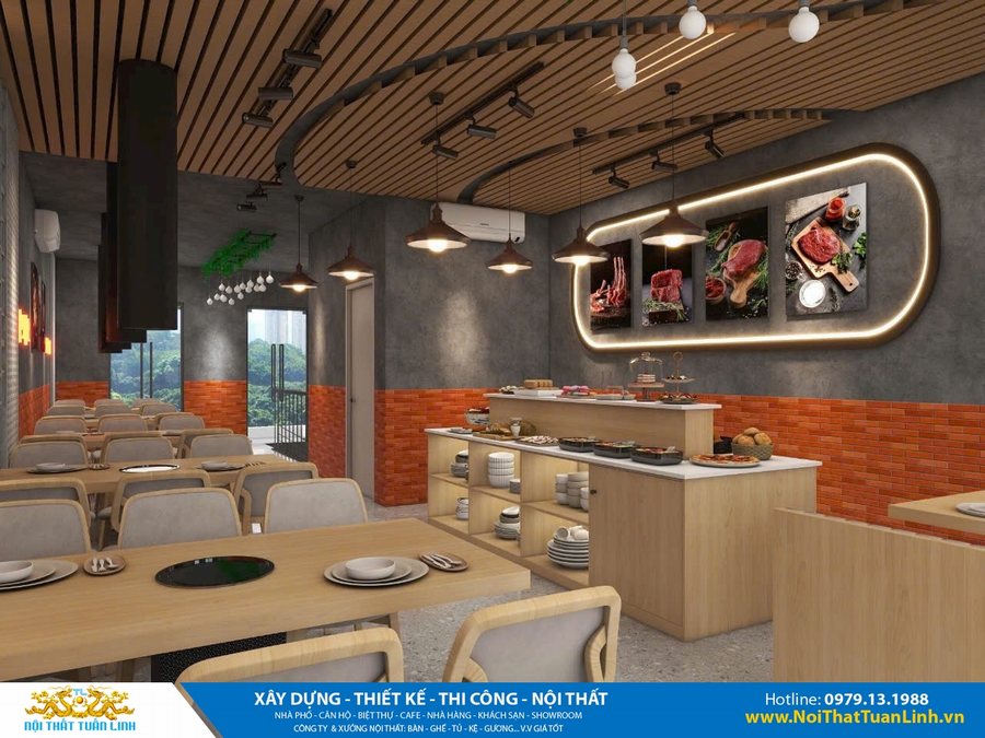 Thiết kế nội thất nhà hàng
