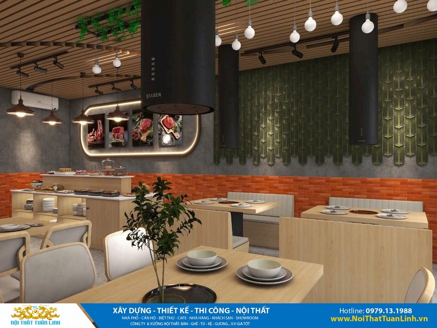 Thiết kế nội thất nhà hàng