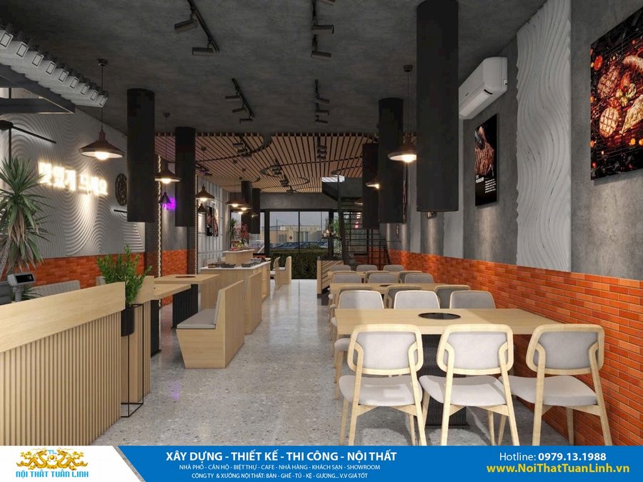Thiết kế nội thất nhà hàng